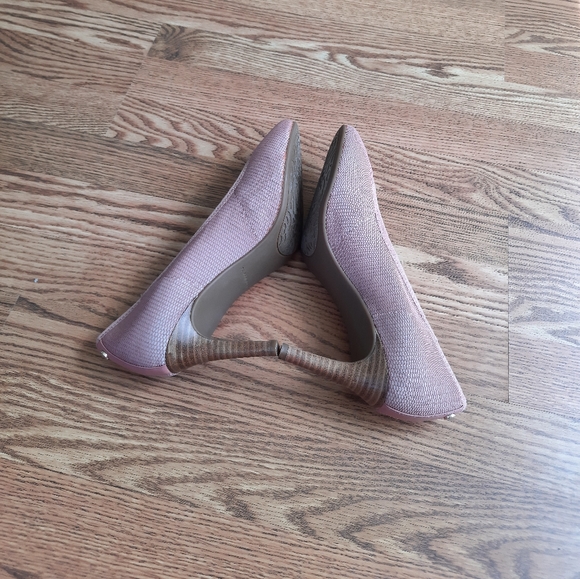 Taryn Rose Tess Pink Dusty Rose Mesh Closed Shoes Heel Pump Size size 10B - Picture 11 of 12